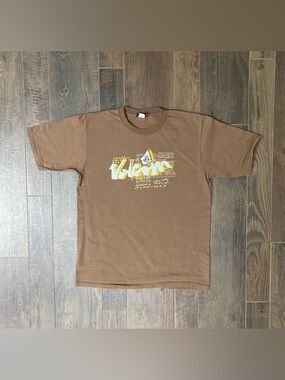 Volcom Vintage Y2K Brown Trubador Logo T-Shirt Size Large